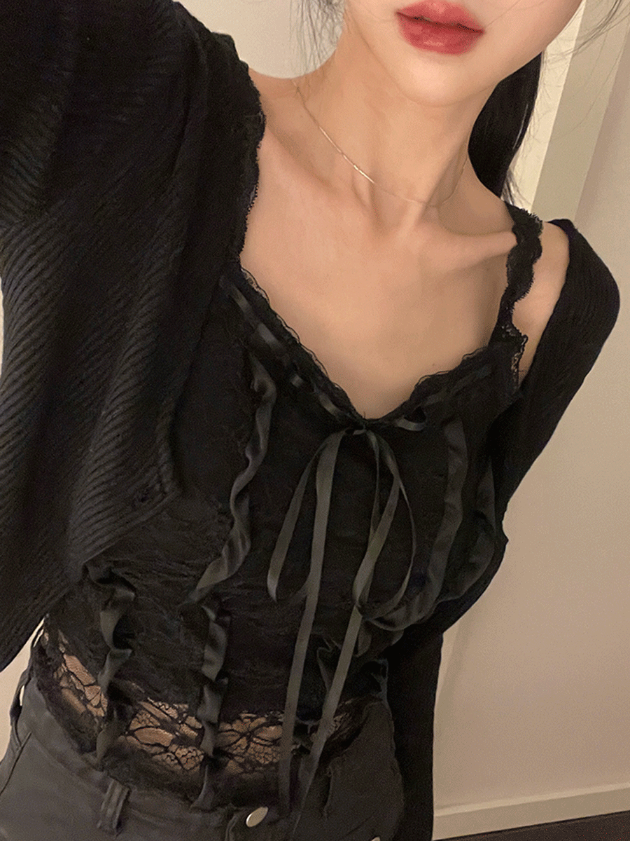 Romantic lace sleeveless