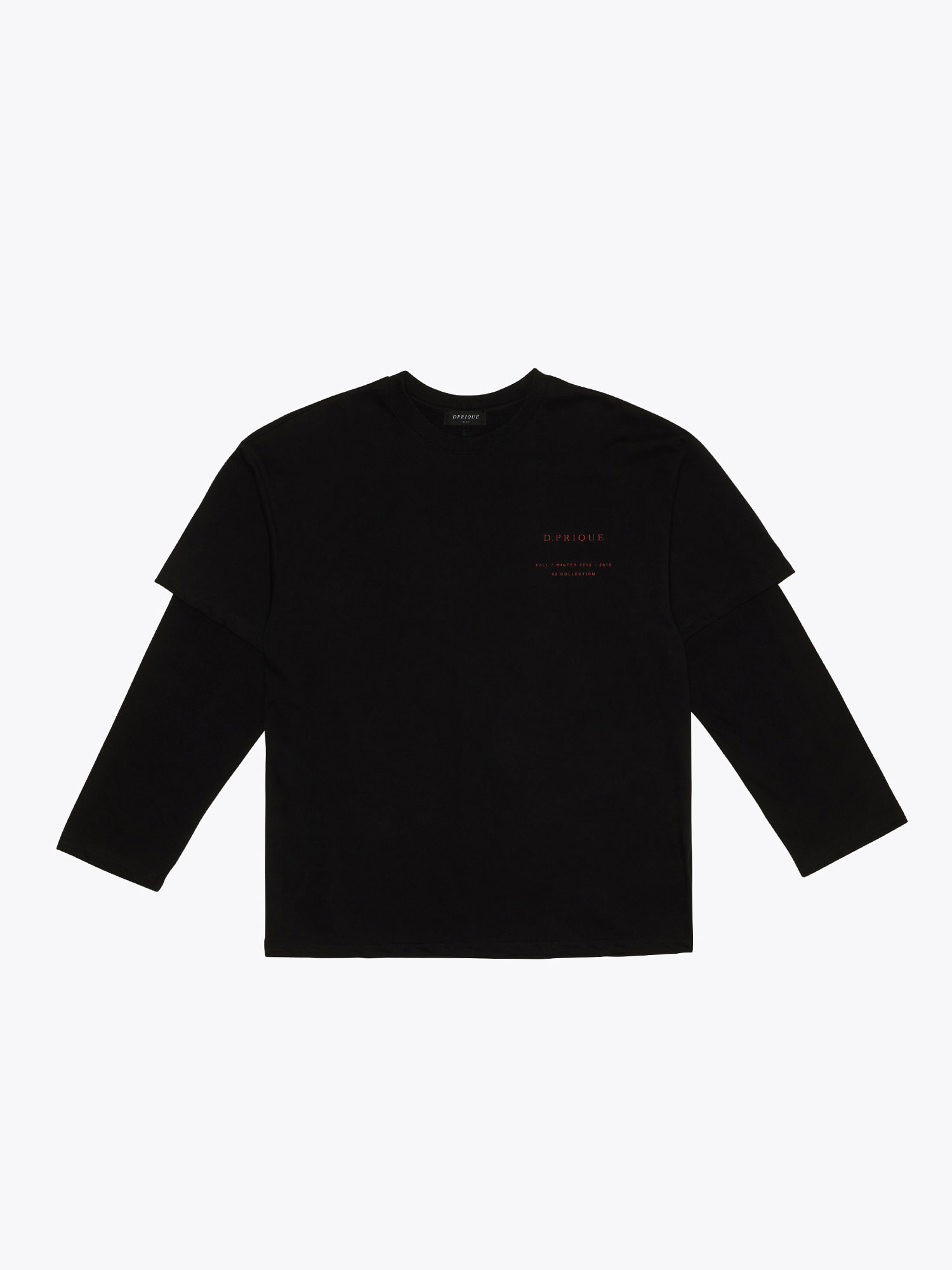06 Layered T-Shirt - Black