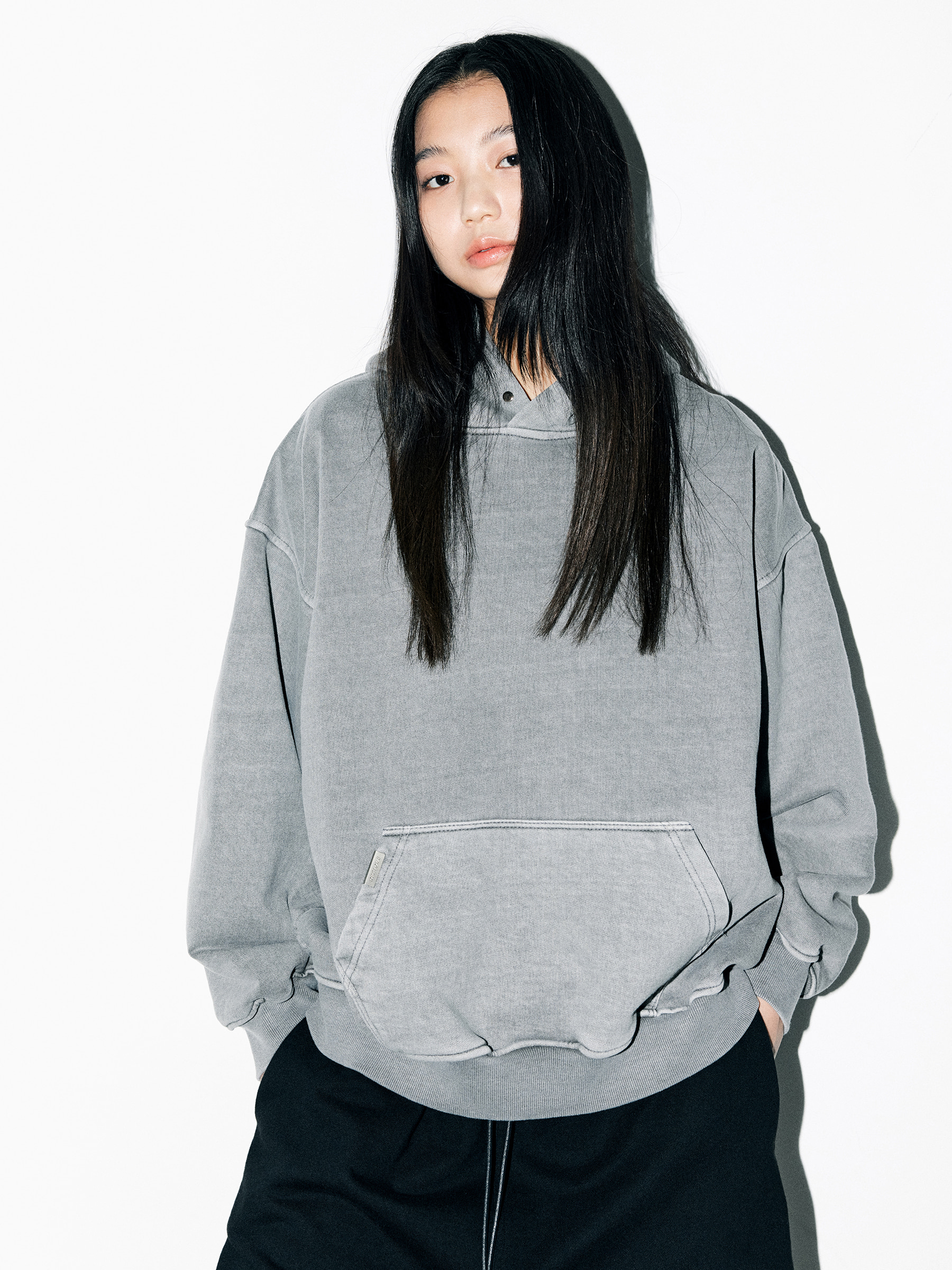 Classic Hoodie - Washed Grey / DPRIQUE