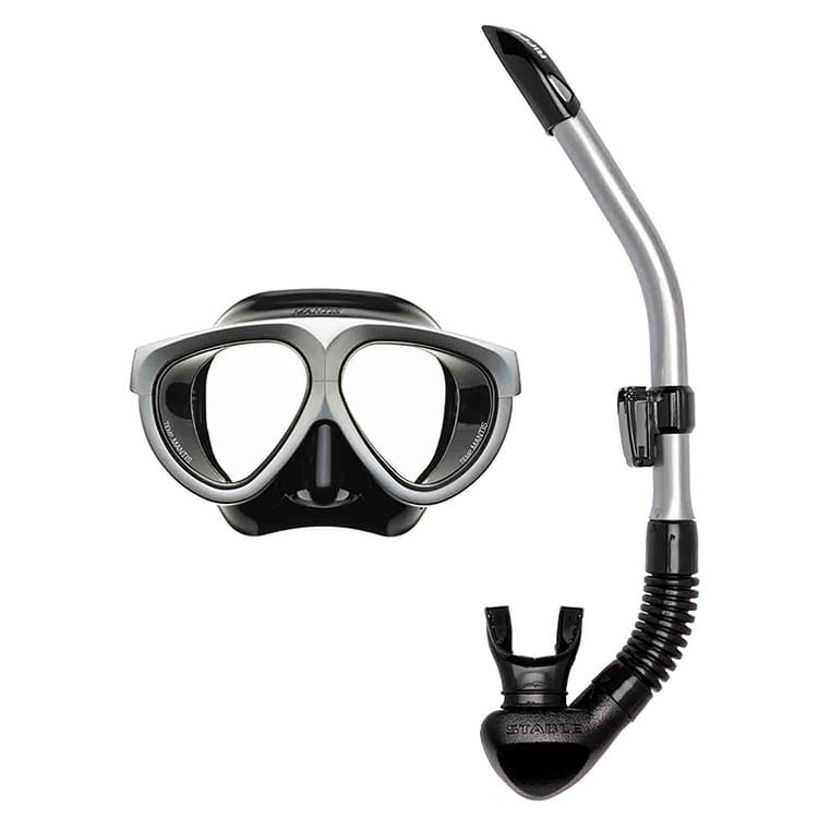 RIFFE® Premium Mask &amp; Snorkel Set - Mantis Silver