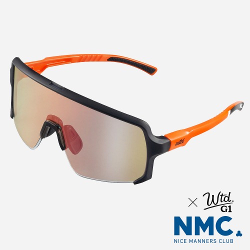WTD X NMC G1 오렌지 골드 미러렌즈 고글 자전거 라운딩 변색선글라스