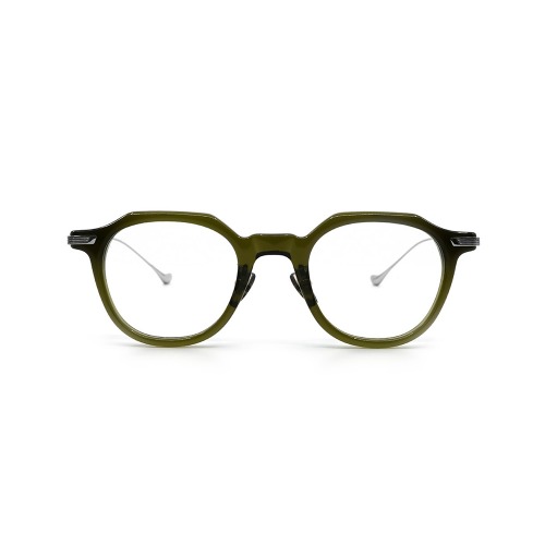 래쉬 홀든 C4 H타입 카키그린 뿔테 콤비 티타늄 데일리 패션 안경