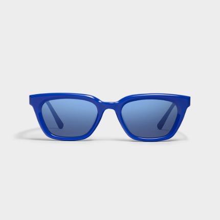 젠틀몬스터 휴이 HUE BL2 블루 패션 사각 뿔테 미러 선글라스