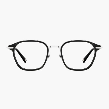 마노모스 인디아 C1 깔끔한 직장인 패션 콤비 뿔테 안경