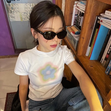 페이크미 가십 모음 미노이 패션 뿔테 여자 남자 공용 오벌 선글라스