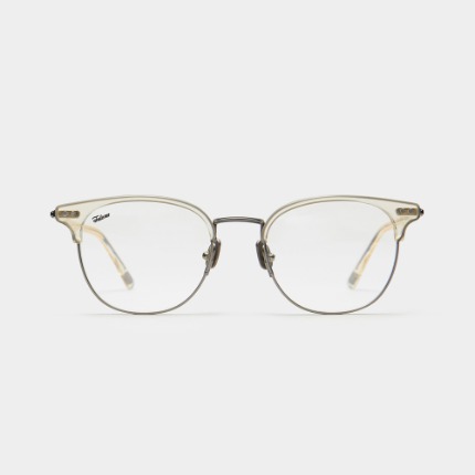 페이크미 사샤 CPN 클리어 옐로우 투명 하금테 티타늄 안경테 남자 안경