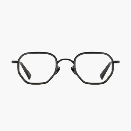 이츠모  PLANNER 플래너 C2 올 블랙 콤비 티타늄 안경테 다각 패션 안경