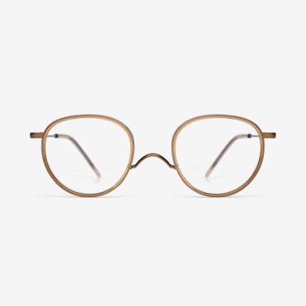 프로젝트프로덕트 ﻿Klassik type C C01 코받침없는 티타늄 안경테 그린 틴트 안경