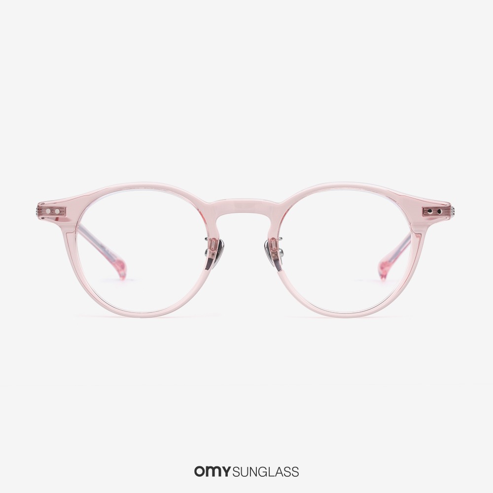 프로젝트프로덕트 CL19 C05 핑크 클리어 가벼운 뿔테 콤비 여자 패션 안경