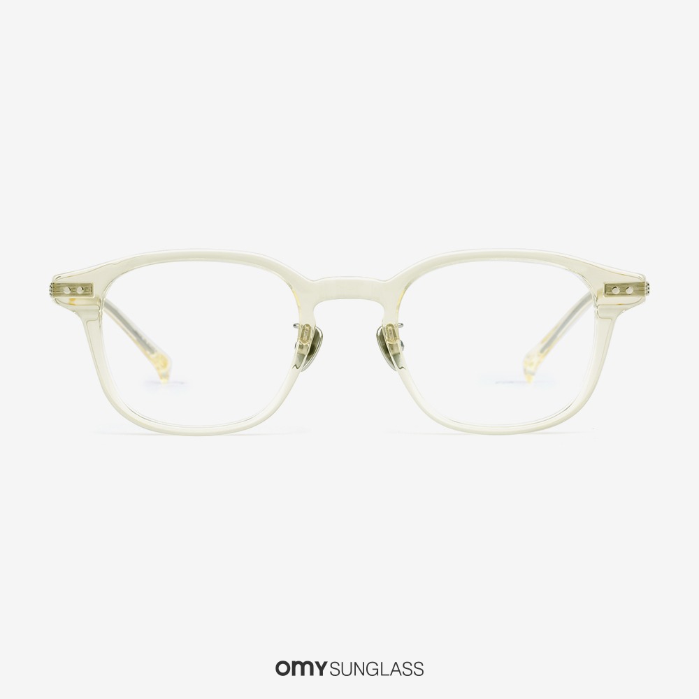 프로젝트프로덕트 안경 CL20 C07 투명 옐로우 뿔테 각진 콤비 여자 남자 안경테