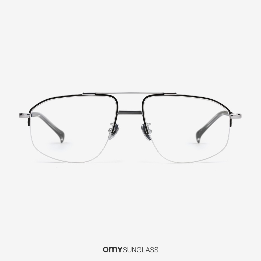 프로젝트프로덕트 CL14 C1WG 블랙 은테 티타늄 투브릿지 남녀공용 반테 안경