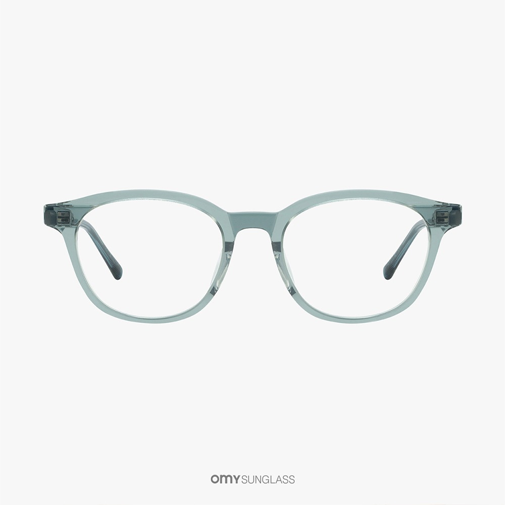 마노모스 케빈 KEVIN C2 그레이 녹색 티타늄 스프링 뿔테 빈티지 패션 사각 안경