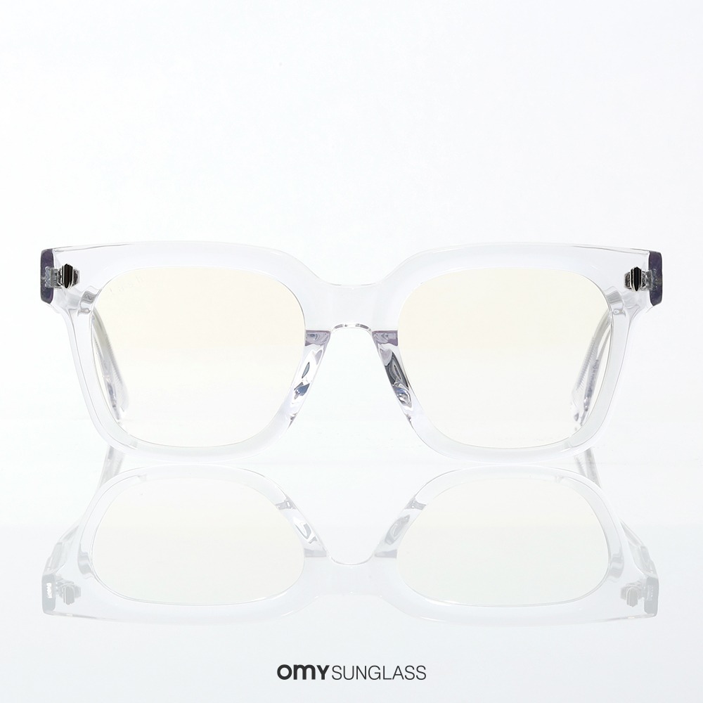 래쉬 에스타입 시안 C5 클리어 각진 안경 깔끔한 데일리 패션 남녀공용 안경