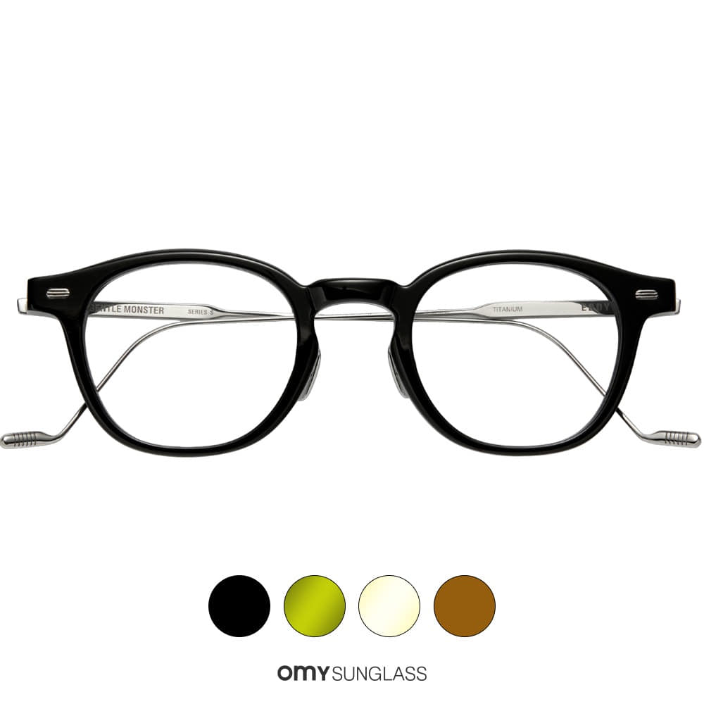 젠틀몬스터 에디 티타늄 블루라이트차단안경 여자 남자 가벼운 뿔테 안경