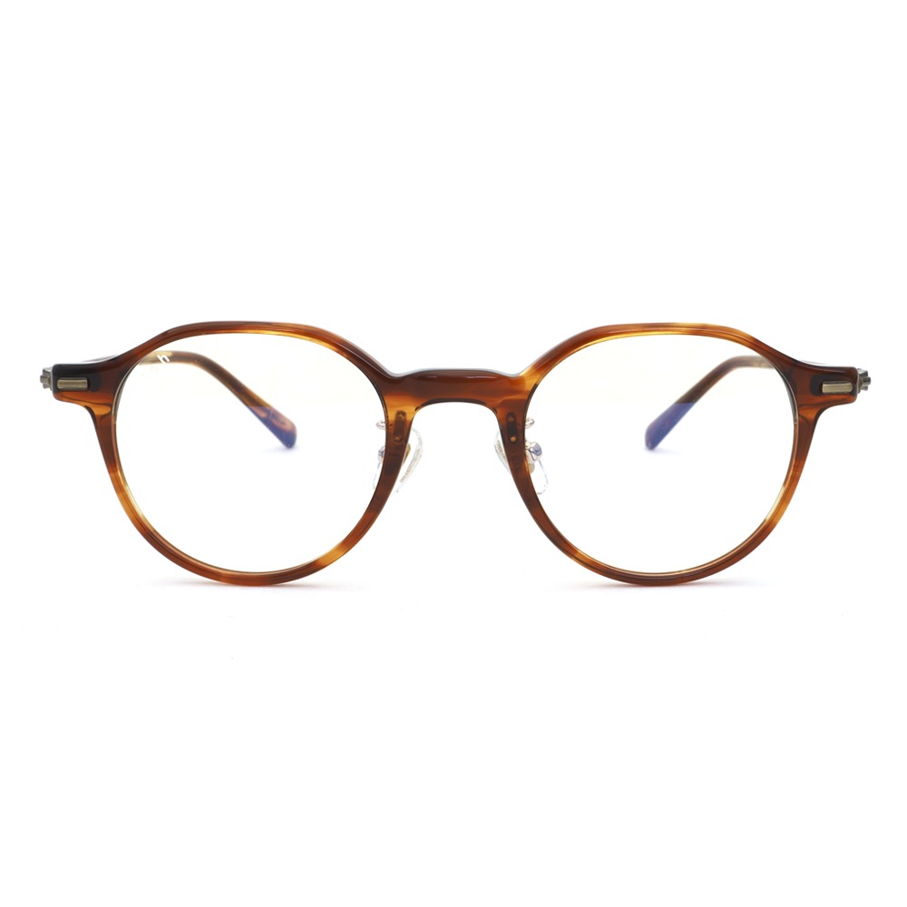 래쉬 시더 C2 브라운 호피 가벼운 콤비 뿔테 한석규 안경