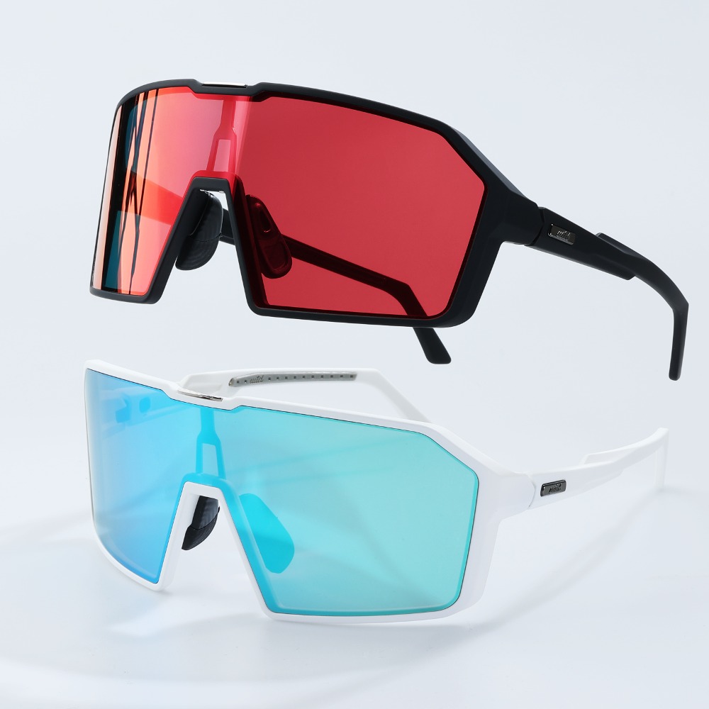 WTD 스포츠 고글 스텔스 편광 렌즈 모음 와이드 낚시 자전거 선글라스