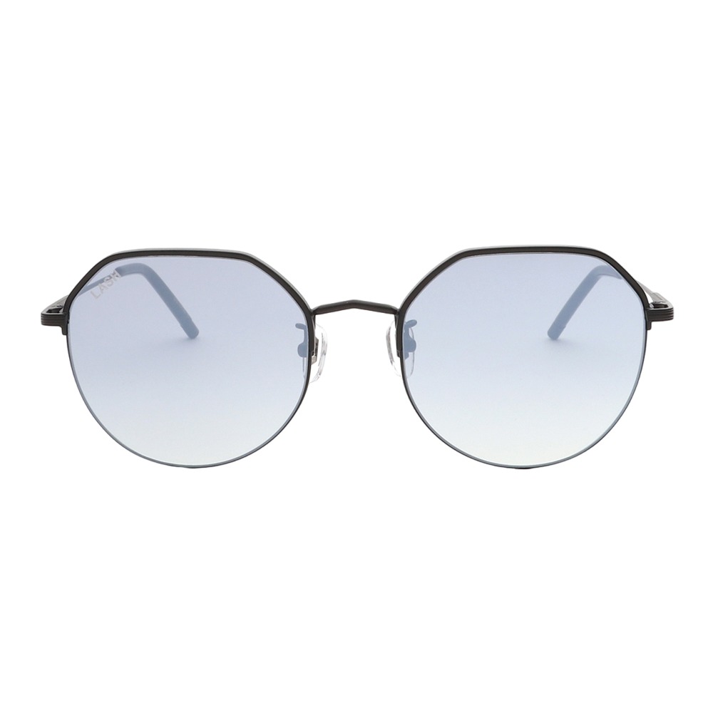래쉬 큐어 BK01 블루 틴트렌즈 남녀공용 다각형 선글라스