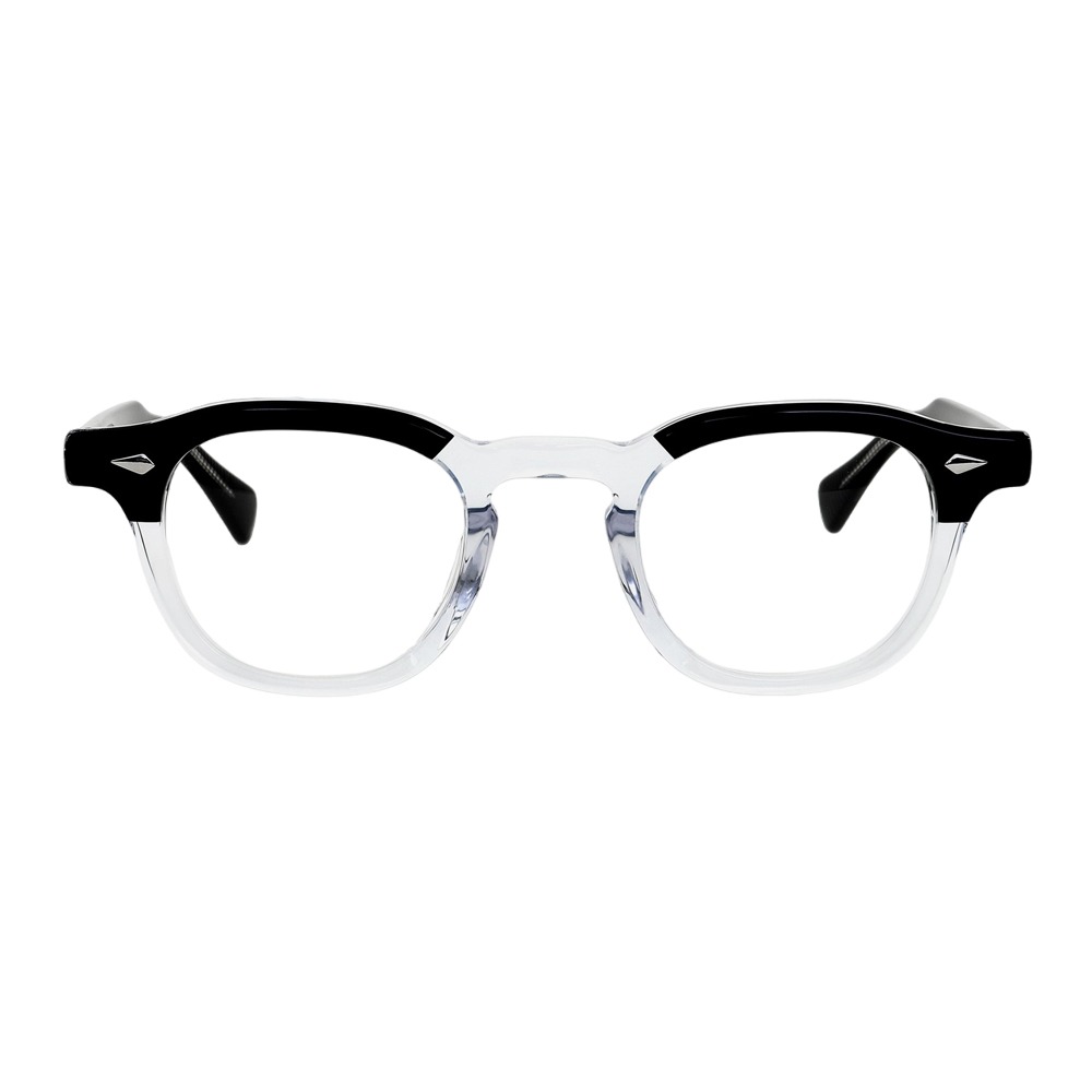 래쉬 클리프트 44 BKC 블랙 빈티지 투명 뿔테 안경