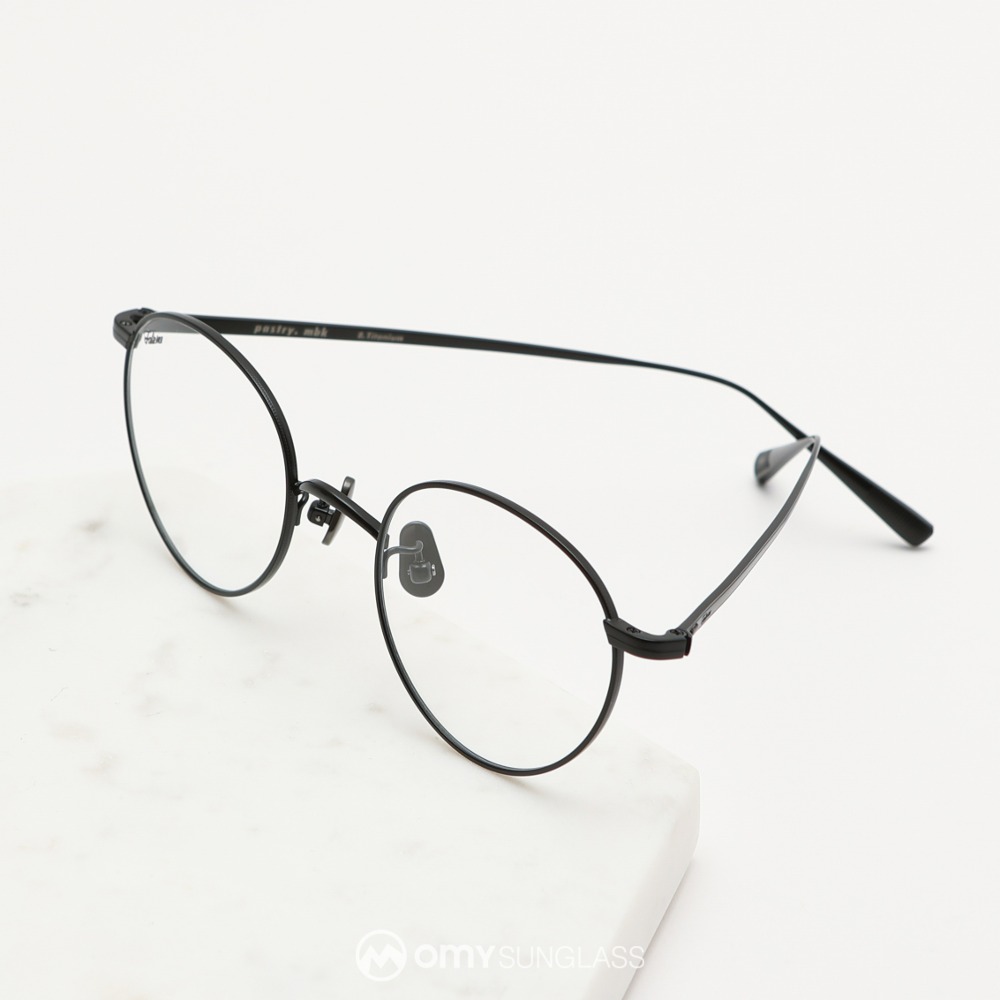 페이크미 패스츄리 MBK 블랙 베타티타늄 가벼운 동글이 안경