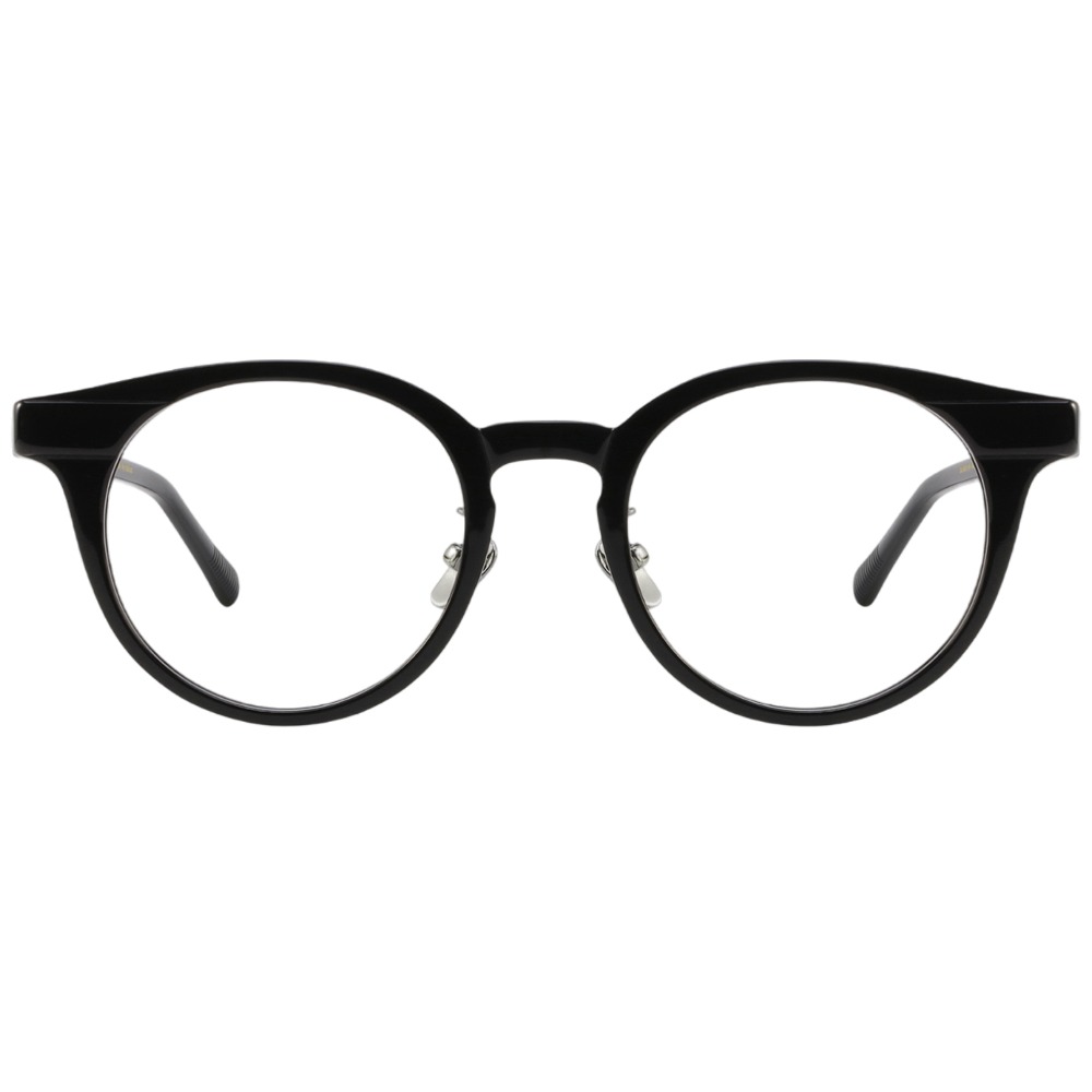 마노모스 에릭 ERIC C1 검정 티타늄 힌지 동글이 남녀공용 뿔테 안경