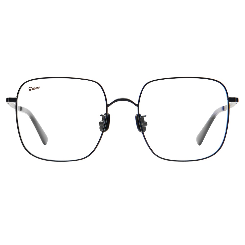 페이크미 옵션2023 MBK 매트블랙 사각 오버사이즈 렌즈 귀여운 패션 안경