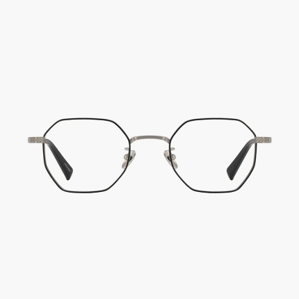 이츠모 PAINTER 페인터 C2 다크실버 네이비 레트로 패턴 티타늄 안경테 남자 안경