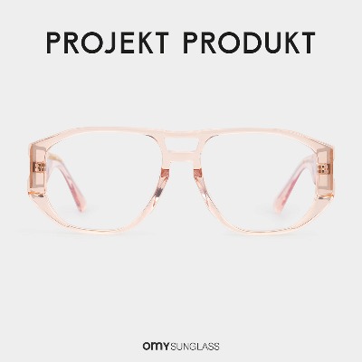 프로젝트프로덕트 FS13 C05 핑크 클리어 다각 힙한 여자 안경테 투명고글 안경