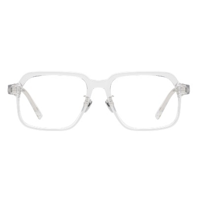 마노모스 브라보 C4 투명 안경테 오버사이즈 클리어 뿔테 안경