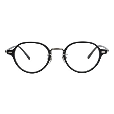래쉬 리파인드 주니퍼 C1 블랙 메탈 뿔테 원형 가벼운 콤비 데일리 안경