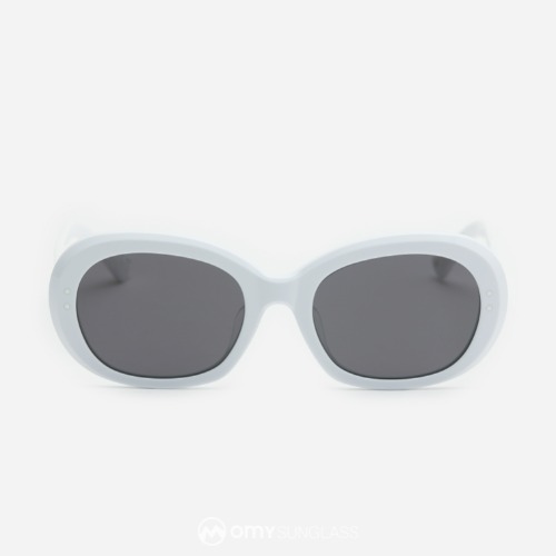래쉬 마르셀 MARCEL C4 화이트 불투명 독특한 뿔테 선글라스