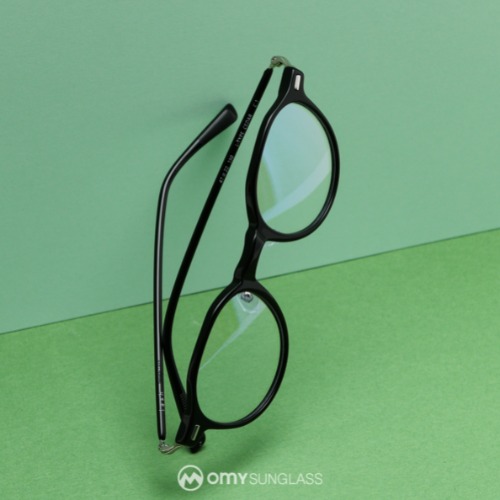 래쉬 시더 C1 블랙 둥근 콤비 뿔테 가벼운 여자 남자 안경