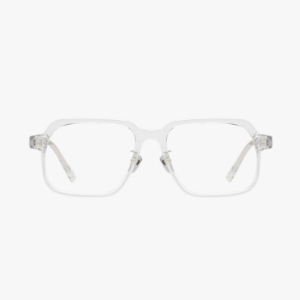 마노모스 브라보 C4 투명 안경테 오버사이즈 클리어 뿔테 안경