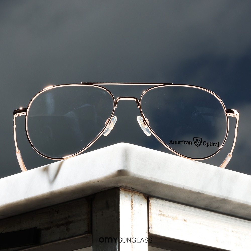 아메리칸옵티컬 안경테 제너럴55 5 로즈골드 레트로 패션 힙한 투브릿지 안경