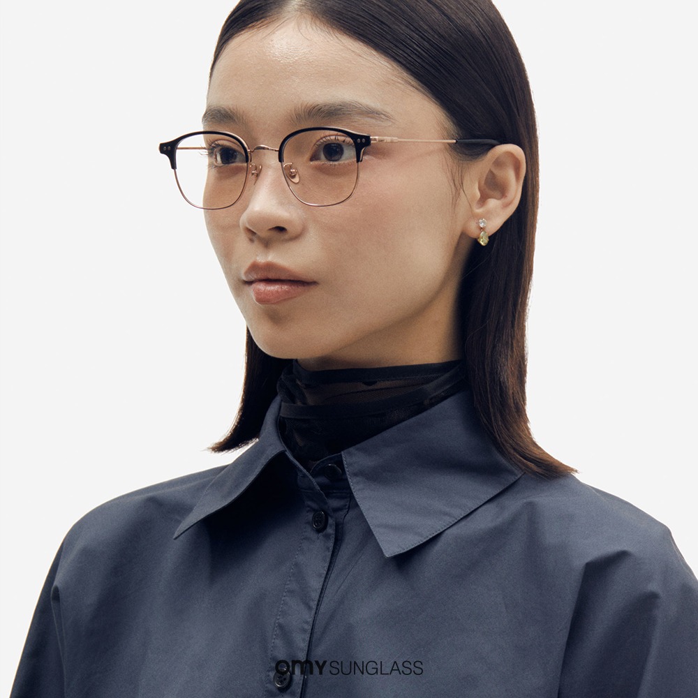 프로젝트프로덕트 안경 CL18 C1PG 블랙 로즈골드 가벼운 하금테 여자 패션 안경테
