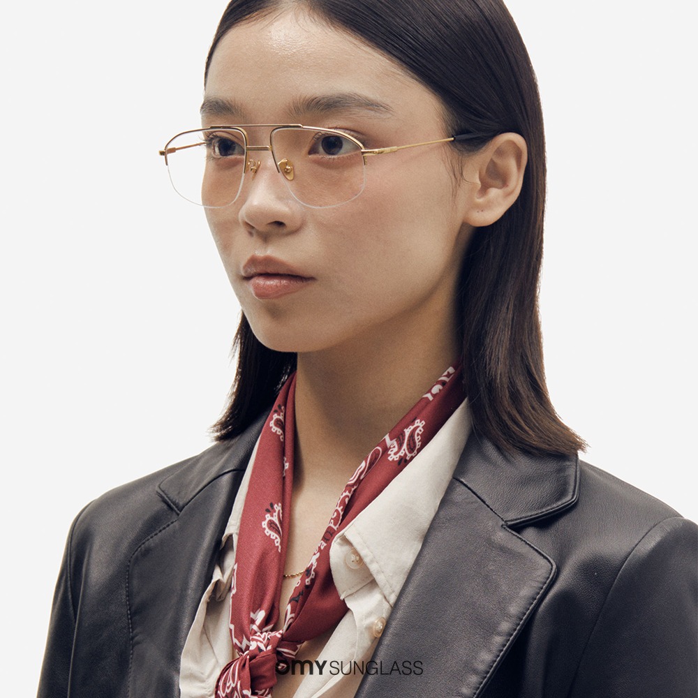 프로젝트프로덕트 CL14 CG 골드 금테 투브릿지 남자 여자 반테 안경