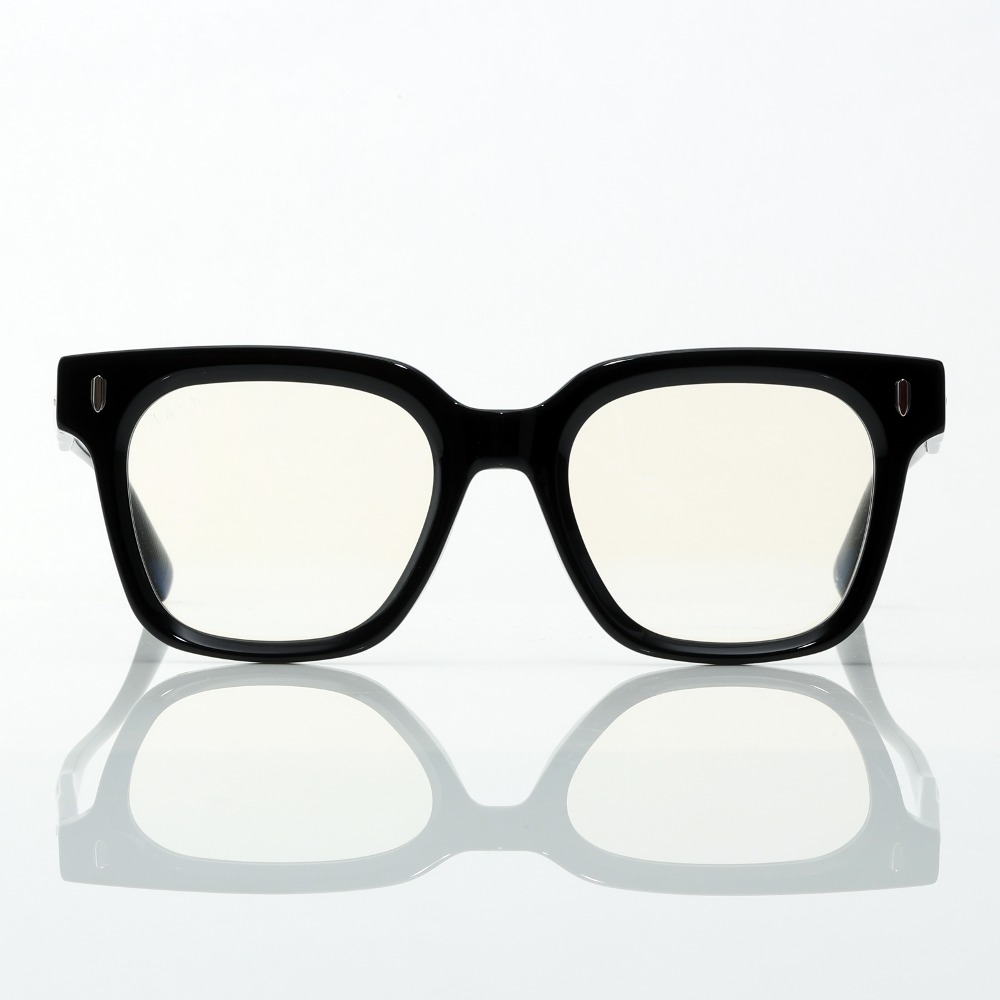 래쉬 에스타입 시안 C1 블랙뿔테 두꺼운 각진 오버사이즈 남성 여성 안경