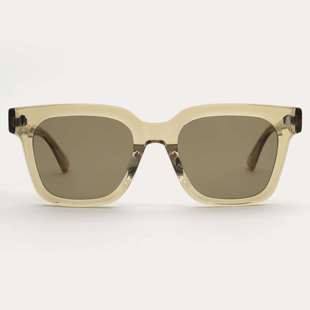 래쉬 시안 SIAN C3 블론드 스퀘어 뿔테 브라운 자이스 렌즈 패션 선글라스