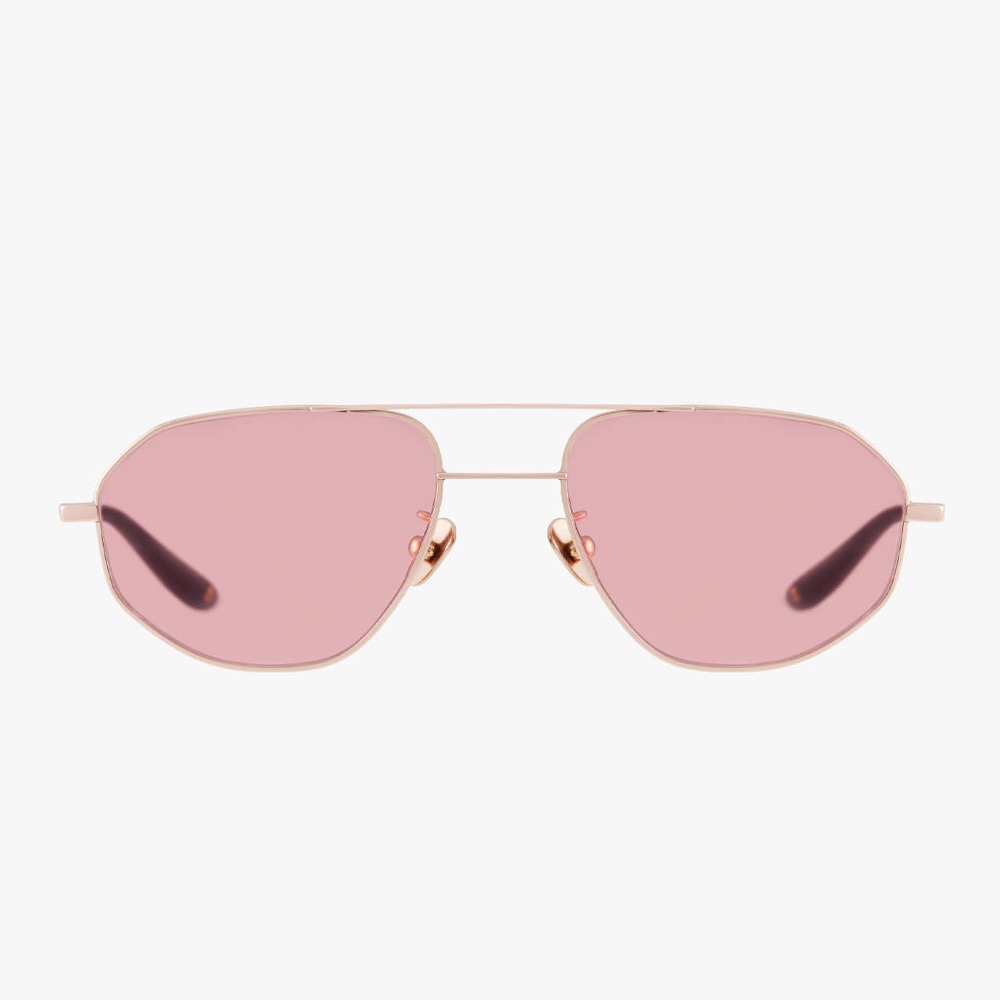 마노모스 레인 C4 로즈골드 보잉 티타늄테 핑크 틴트 투브릿지 선글라스