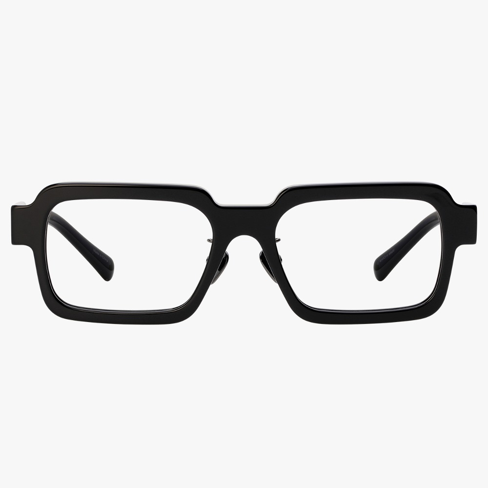 마노모스 찰리 C1 안경테 블랙 스퀘어 뿔테 유니크 인싸 안경