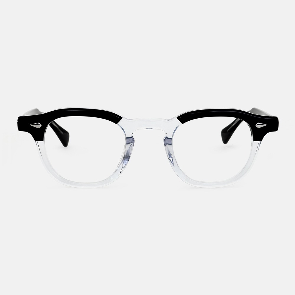 래쉬 클리프트 44 BKC 블랙 빈티지 투명 뿔테 안경