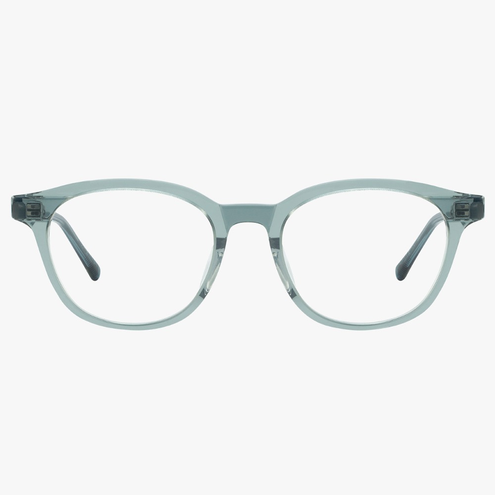 마노모스 케빈 KEVIN C2 그레이 녹색 티타늄 스프링 뿔테 빈티지 패션 사각 안경