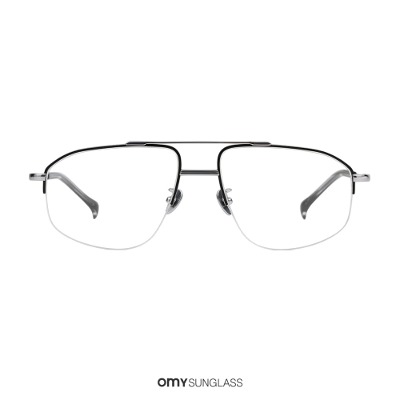 프로젝트프로덕트 CL14 C1WG 블랙 은테 티타늄 투브릿지 남녀공용 반테 안경