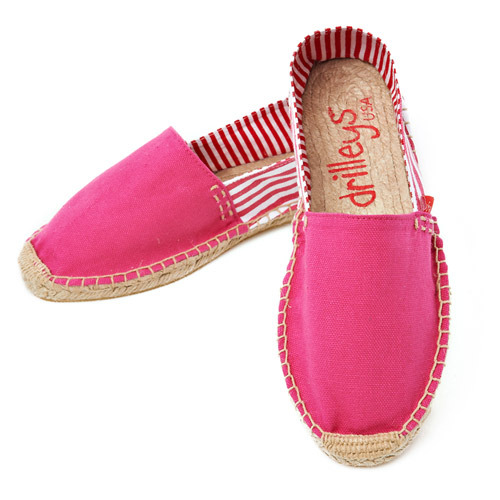 Hot Pink Two Tone Espadrille