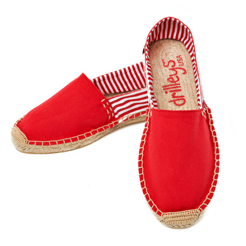 Primary Red Two Tone Espadrille