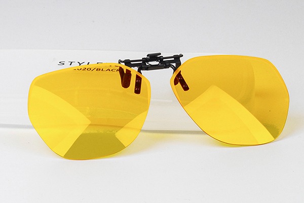 피오 안경 위에 쓰는 편광 변색 야간 선글라스 클립 (탈착형, 미러렌즈)