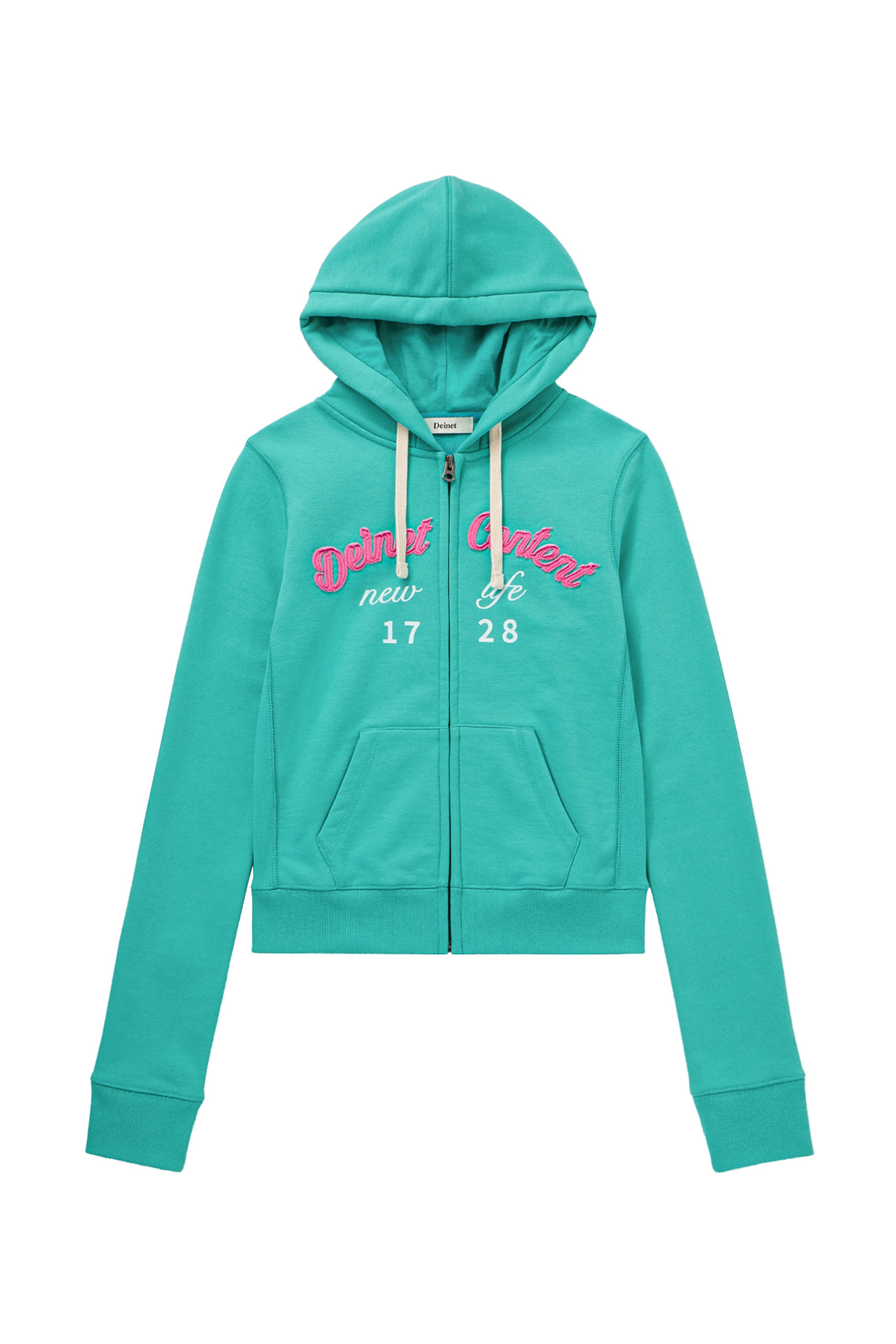 CONTENT SLIM HOOD ZIP - UP IN MINT