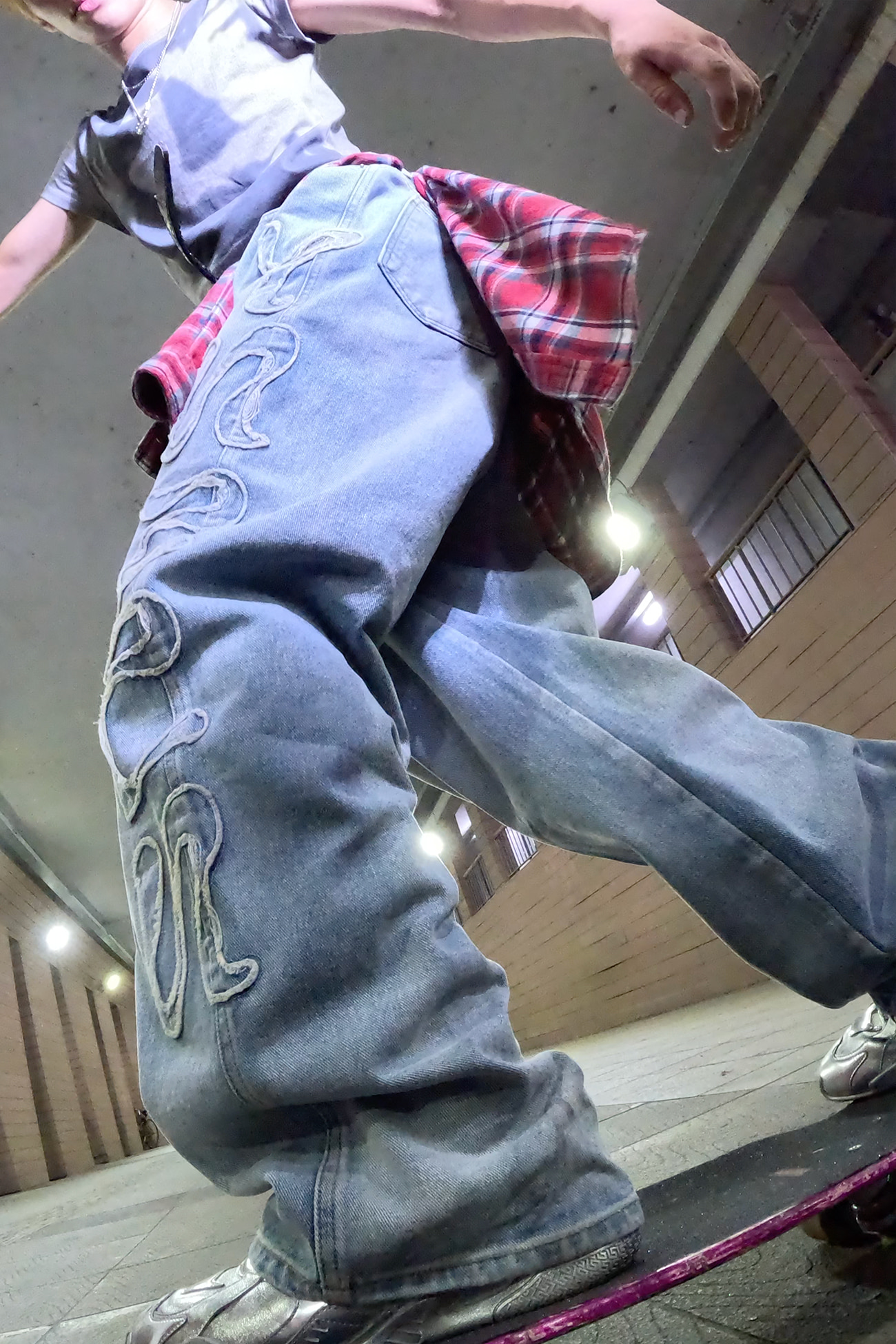 DEINET | GGUM Collab Wide Denim Pants