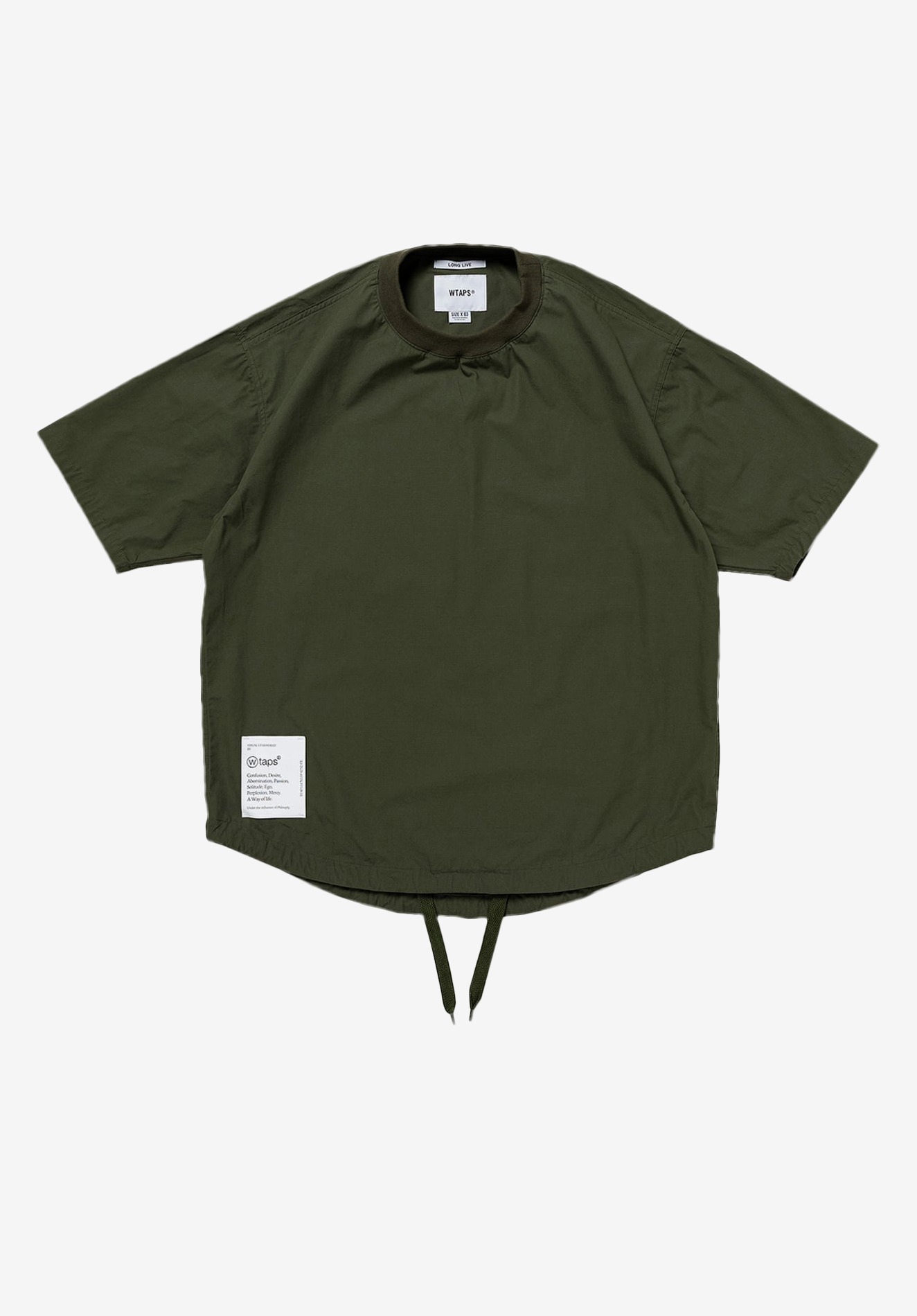 SMOCK / SS / COTTON. WEATHER, OLIVE DRAB