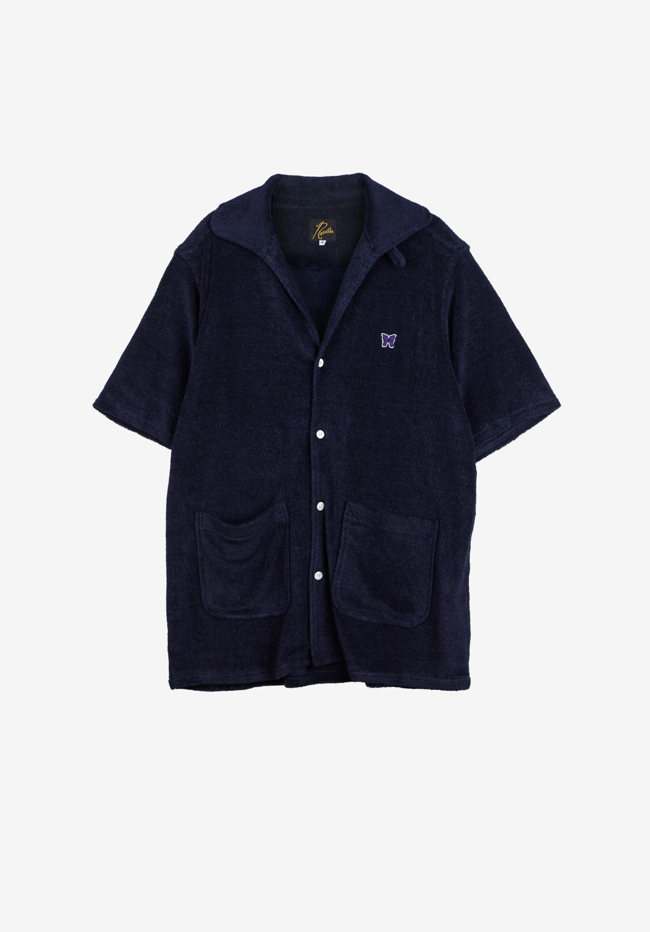 Italian Collar Shirt - LI/PE Pile Jersey, NAVY