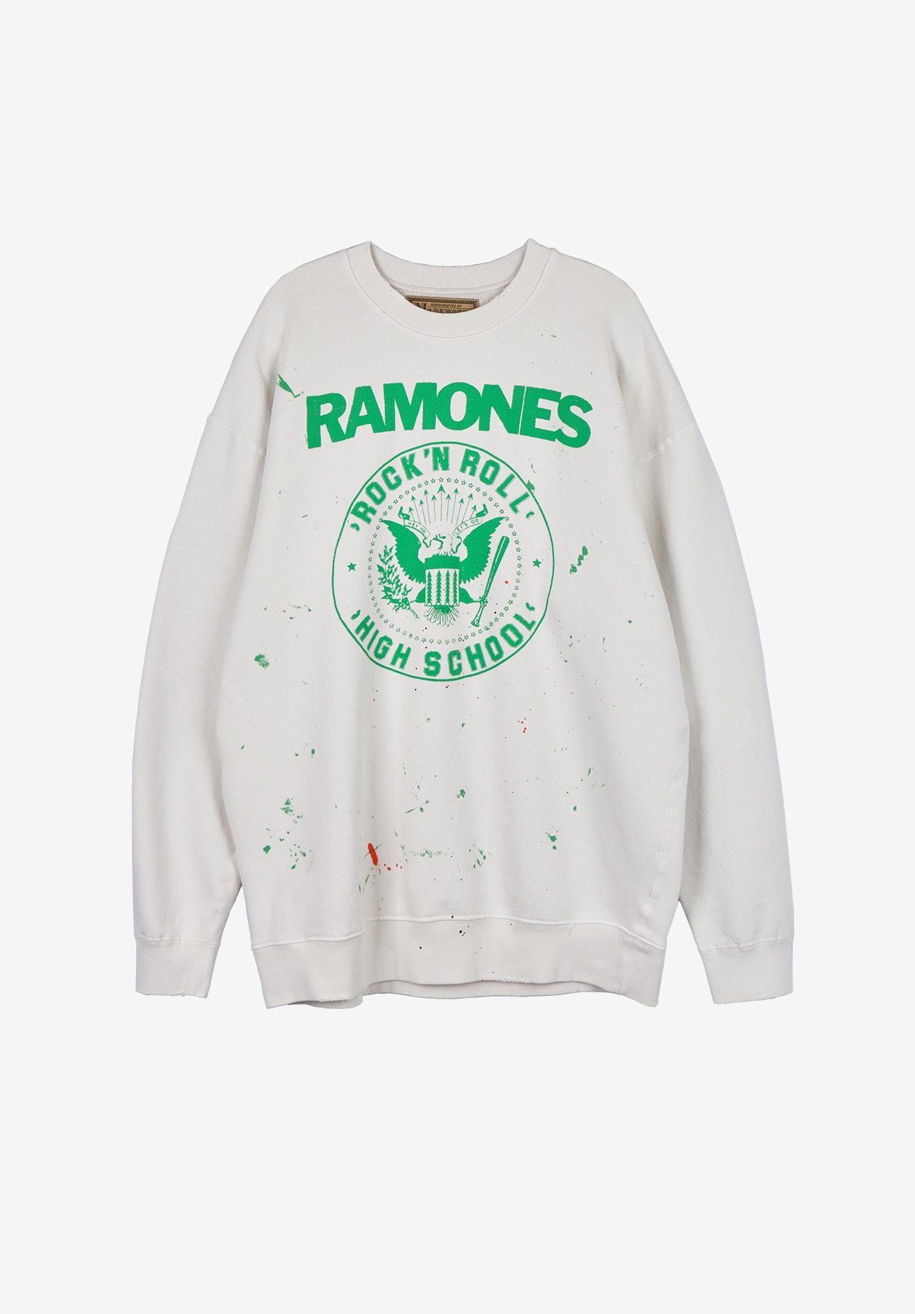 RAMONES SWEAT SHIRT, WHITE